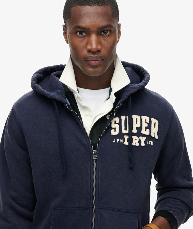 Bluza z kapturem Vintage Athletic Zip Bluza z kapturem Vintage Athletic Zip