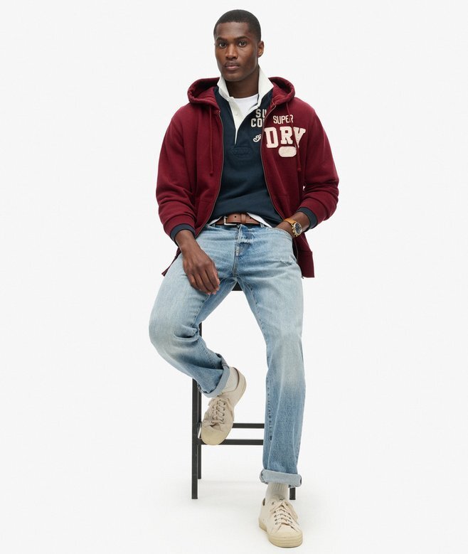 Bluza z kapturem Vintage Athletic Zip Bluza z kapturem Vintage Athletic Zip