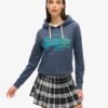 Bluza z kapturem z grafiką i logo w stylu Vintage Bluza z kapturem z grafiką i logo w stylu Vintage