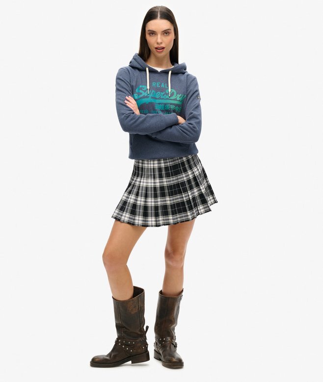 Bluza z kapturem z grafiką i logo w stylu Vintage Bluza z kapturem z grafiką i logo w stylu Vintage