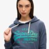 Bluza z kapturem z grafiką i logo w stylu Vintage Bluza z kapturem z grafiką i logo w stylu Vintage