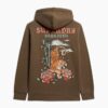 Bluza z kapturem z nadrukiem tatuażu Bluza z kapturem z nadrukiem tatuażu