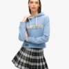 Bluza z kapturem z nadrukiem tęczowego logo Bluza z kapturem z nadrukiem tęczowego logo