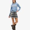 Bluza z kapturem z nadrukiem tęczowego logo Bluza z kapturem z nadrukiem tęczowego logo