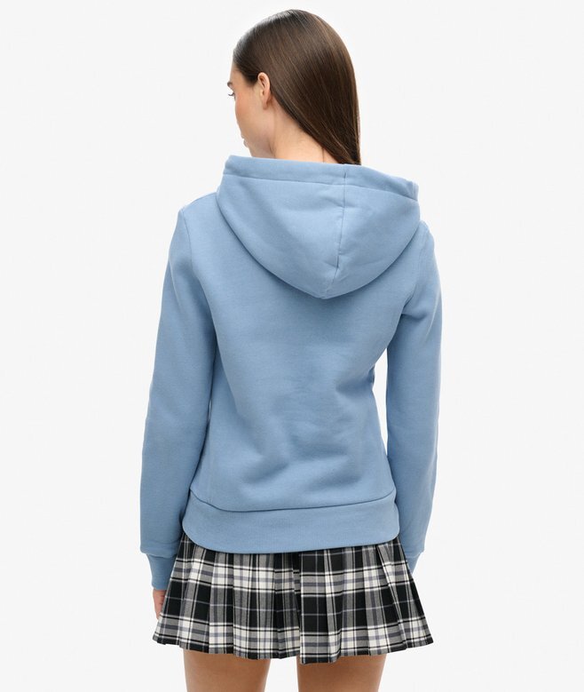 Bluza z kapturem z nadrukiem tęczowego logo Bluza z kapturem z nadrukiem tęczowego logo