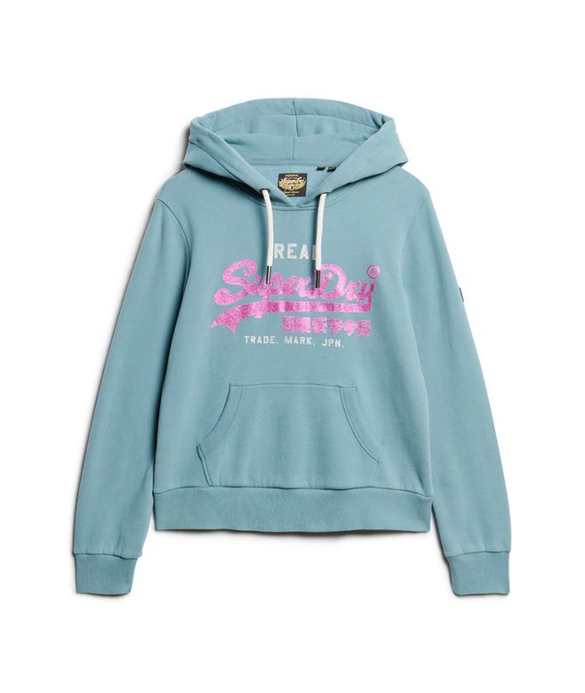 Bluza z kapturem z ozdobnym logo w stylu Vintage Bluza z kapturem z ozdobnym logo w stylu Vintage