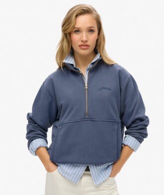 Bluza z logo Essential Oversized Half Zip Bluza z logo Essential Oversized Half Zip