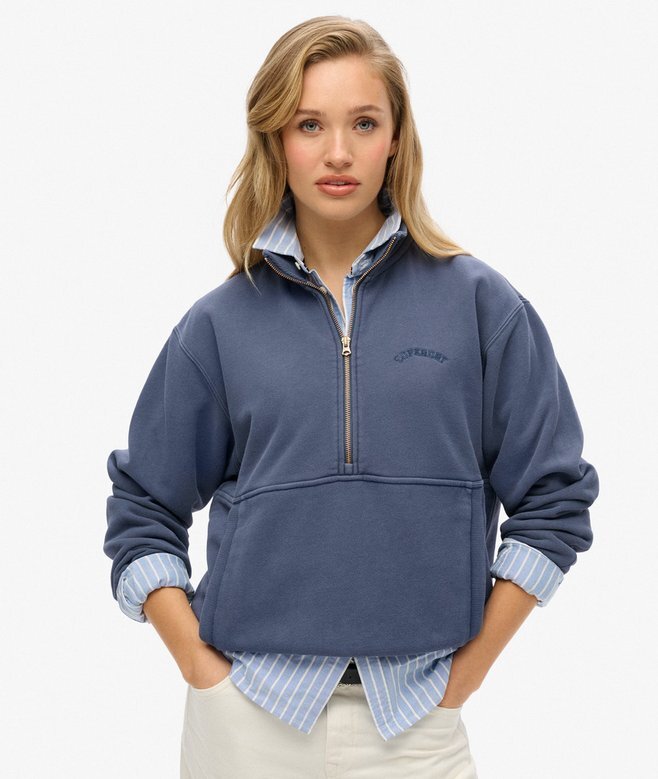 Bluza z logo Essential Oversized Half Zip Bluza z logo Essential Oversized Half Zip