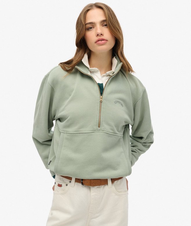 Bluza z logo Essential Oversized Half Zip Bluza z logo Essential Oversized Half Zip