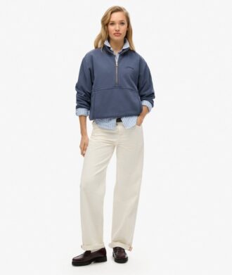 Bluza z logo Essential Oversized Half Zip Bluza z logo Essential Oversized Half Zip