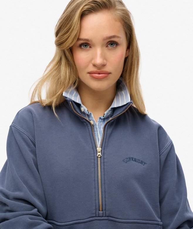 Bluza z logo Essential Oversized Half Zip Bluza z logo Essential Oversized Half Zip