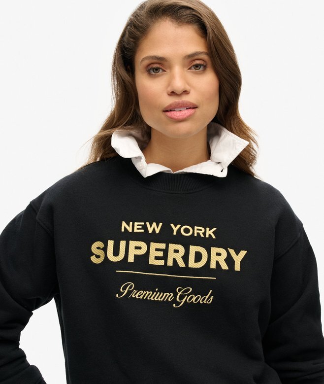 Bluza z metalicznym logo Luxe Bluza z metalicznym logo Luxe