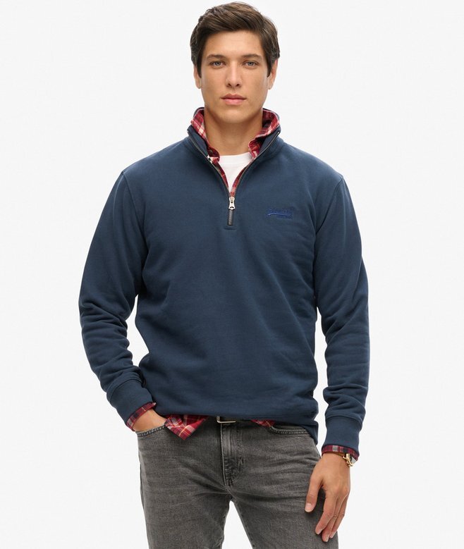 Bluza z półsuwakiem i logo Essential Bluza z półsuwakiem i logo Essential