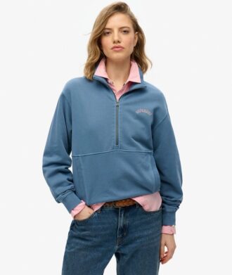 Bluza z półsuwakiem i logo Essential Bluza z półsuwakiem i logo Essential