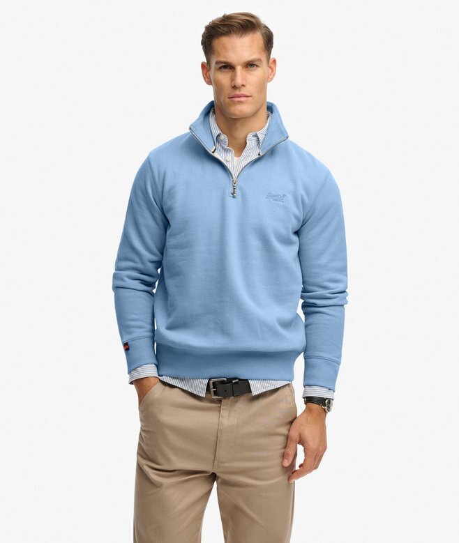 Bluza z półsuwakiem i logo Essential Bluza z półsuwakiem i logo Essential