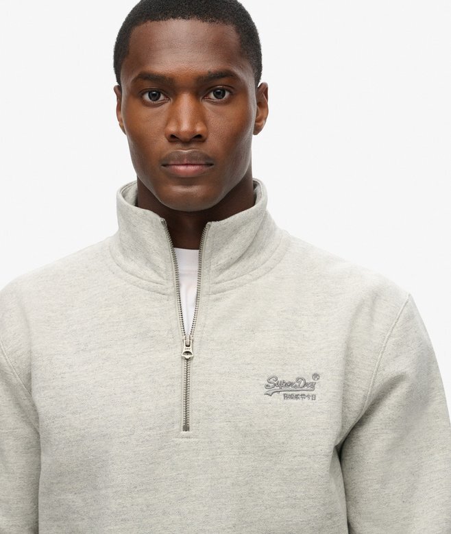 Bluza z półsuwakiem i logo Essential Bluza z półsuwakiem i logo Essential