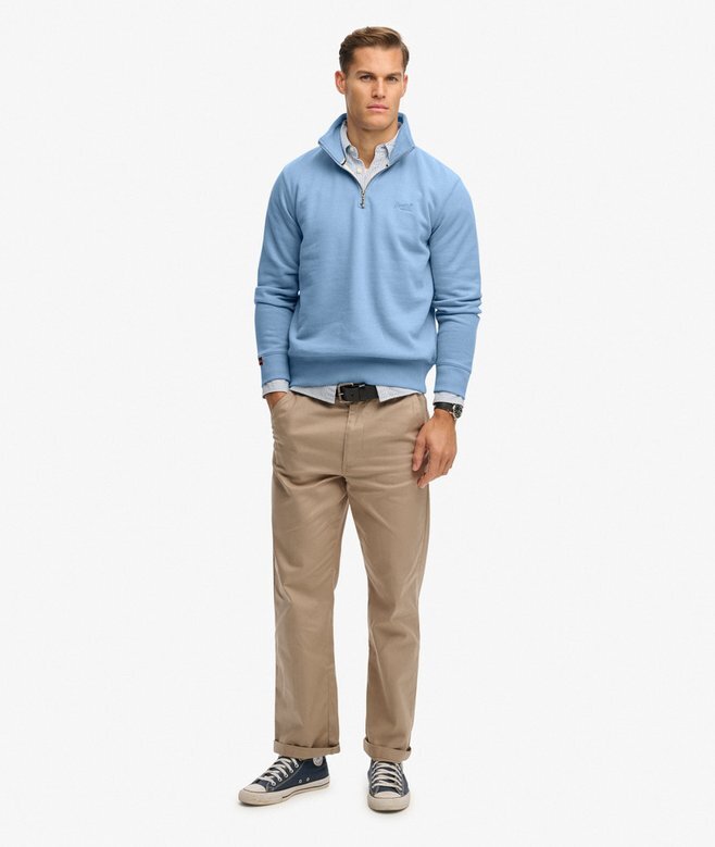 Bluza z półsuwakiem i logo Essential Bluza z półsuwakiem i logo Essential