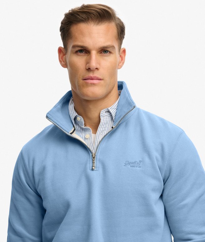 Bluza z półsuwakiem i logo Essential Bluza z półsuwakiem i logo Essential