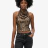 Bluzka z cowl neck i cekinami
