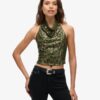 Bluzka z cowl neck i cekinami Bluzka z cowl neck i cekinami