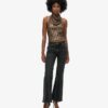 Bluzka z cowl neck i cekinami