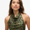 Bluzka z cowl neck i cekinami Bluzka z cowl neck i cekinami