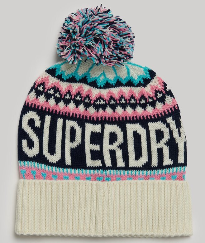 Czapka zimowa typu beanie w stylu Fairisle Czapka zimowa typu beanie w stylu Fairisle