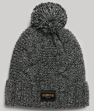 Czapka zimowa z dzianiny typu cable knit