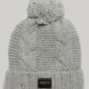Czapka zimowa z dzianiny typu cable knit