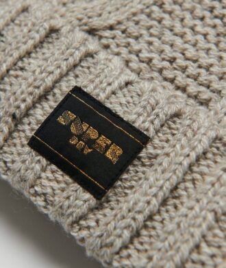 Czapka zimowa z dzianiny typu cable knit Czapka zimowa z dzianiny typu cable knit