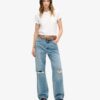 Dżinsy z szerokimi nogawkami z Organic Cotton Dżinsy z szerokimi nogawkami z Organic Cotton