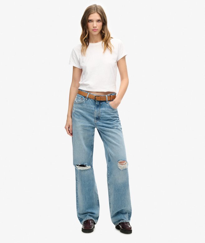 Dżinsy z szerokimi nogawkami z Organic Cotton Dżinsy z szerokimi nogawkami z Organic Cotton