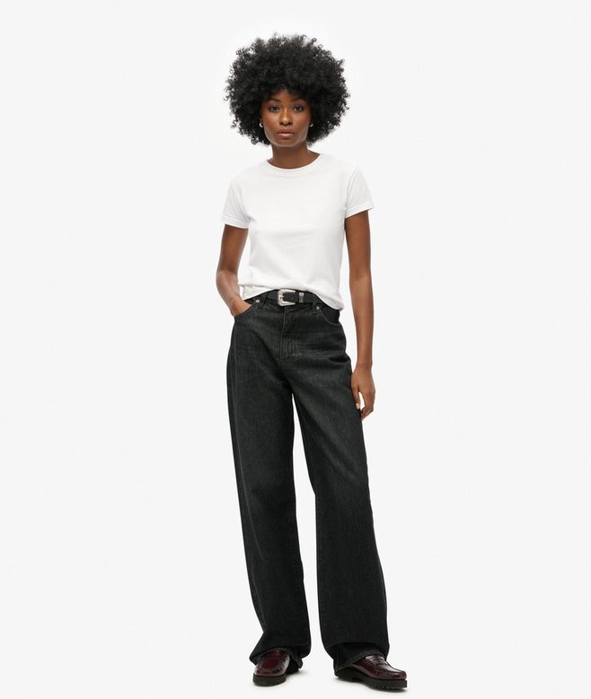 Dżinsy z szerokimi nogawkami z Organic Cotton Dżinsy z szerokimi nogawkami z Organic Cotton