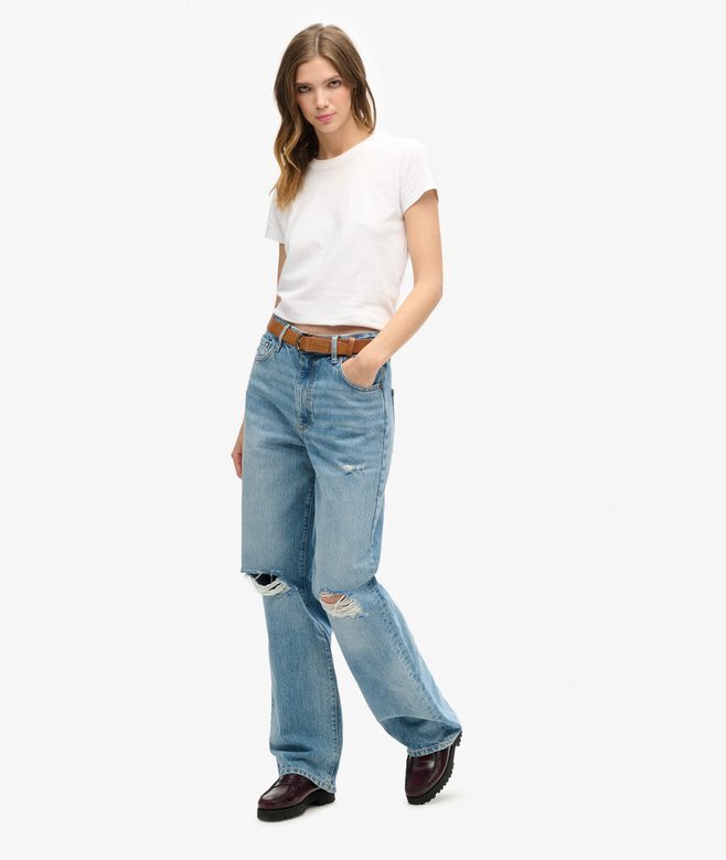 Dżinsy z szerokimi nogawkami z Organic Cotton Dżinsy z szerokimi nogawkami z Organic Cotton