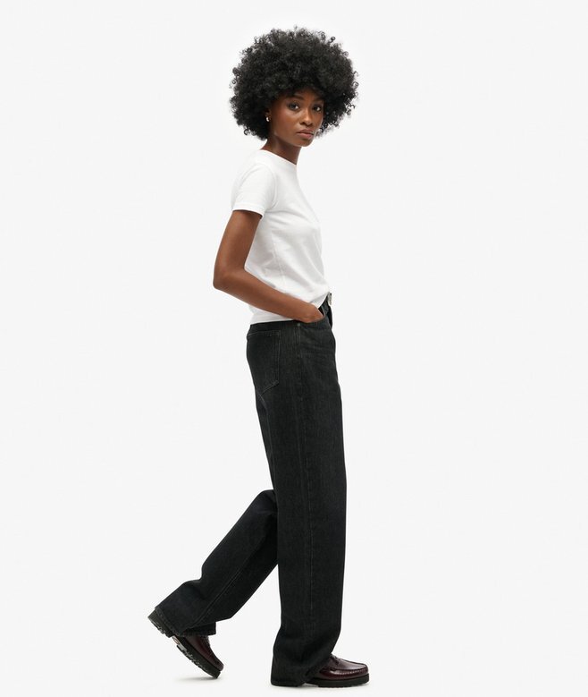Dżinsy z szerokimi nogawkami z Organic Cotton Dżinsy z szerokimi nogawkami z Organic Cotton