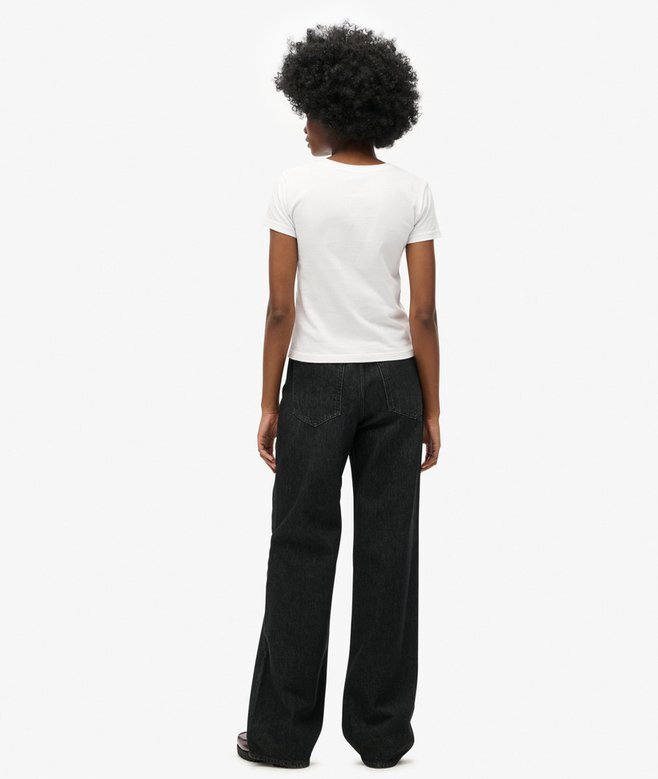 Dżinsy z szerokimi nogawkami z Organic Cotton Dżinsy z szerokimi nogawkami z Organic Cotton