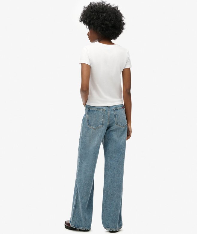 Dżinsy z szerokimi nogawkami z Organic Cotton Dżinsy z szerokimi nogawkami z Organic Cotton