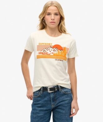 Dopasowany T-shirt w paski Outdoor