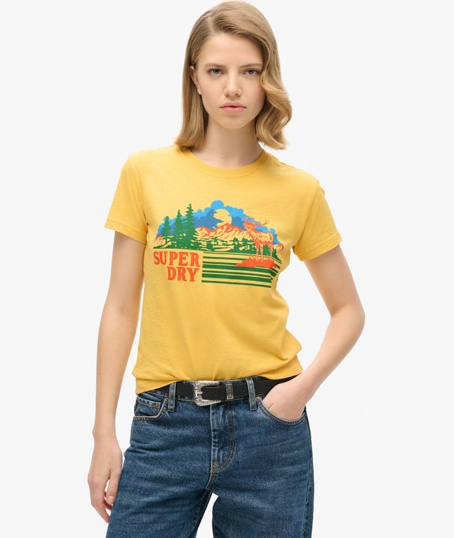 Dopasowany T-shirt w paski Outdoor Dopasowany T-shirt w paski Outdoor