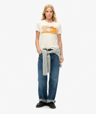 Dopasowany T-shirt w paski Outdoor
