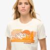 Dopasowany T-shirt w paski Outdoor Dopasowany T-shirt w paski Outdoor