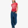 Dopasowany T-shirt z nadrukiem Puff Dopasowany T-shirt z nadrukiem Puff