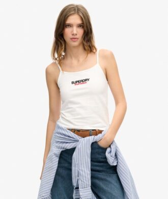 Dopasowany top na ramiączkach z logo Sportswear