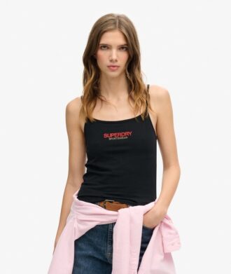 Dopasowany top na ramiączkach z logo Sportswear Dopasowany top na ramiączkach z logo Sportswear