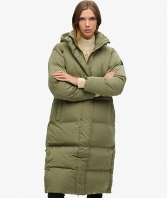 duga kurtka puffer z kapturem 1 2 330x391 - Długa kurtka Puffer z kapturem