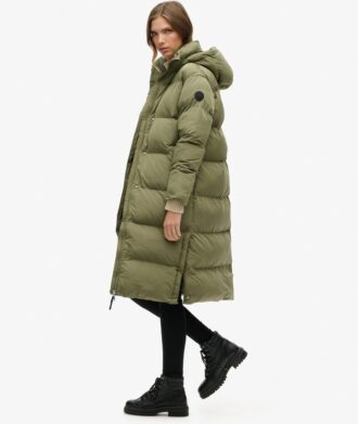 duga kurtka puffer z kapturem 2 2 330x391 - Długa kurtka Puffer z kapturem