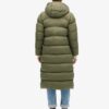 Długa kurtka Puffer z materiału ripstop Długa kurtka Puffer z materiału ripstop