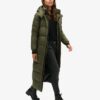 Długa kurtka Puffer z materiału ripstop Długa kurtka Puffer z materiału ripstop