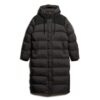 Długa kurtka Puffer z materiału ripstop Długa kurtka Puffer z materiału ripstop