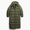 Długa kurtka Puffer z materiału ripstop Długa kurtka Puffer z materiału ripstop